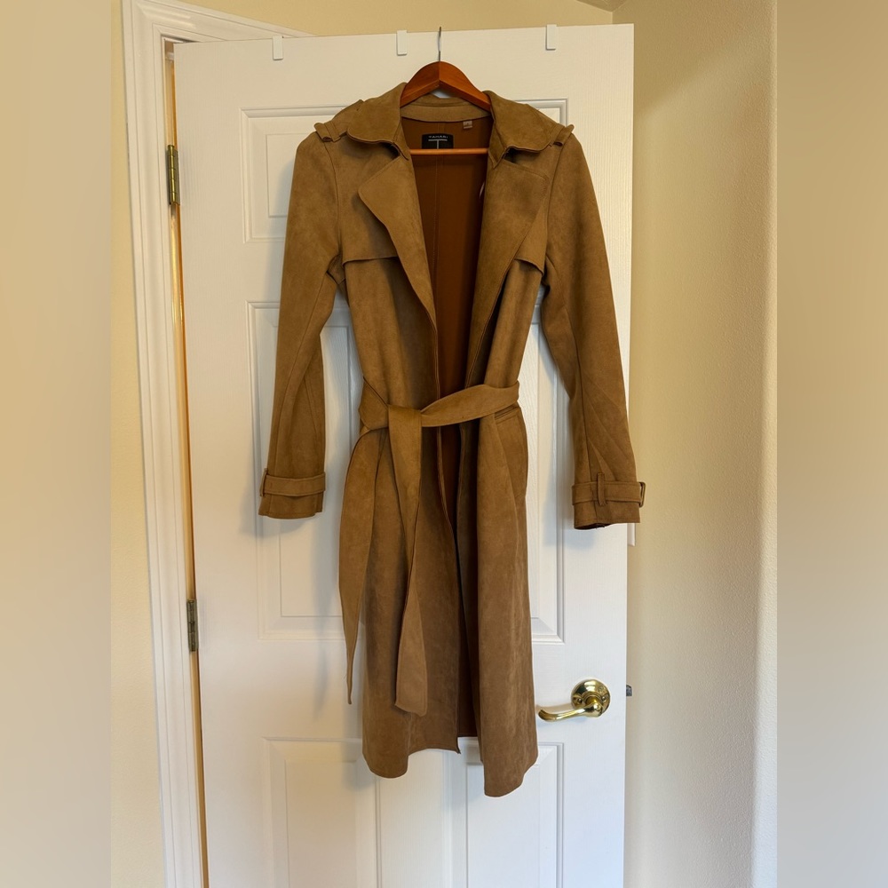 Suede trench
